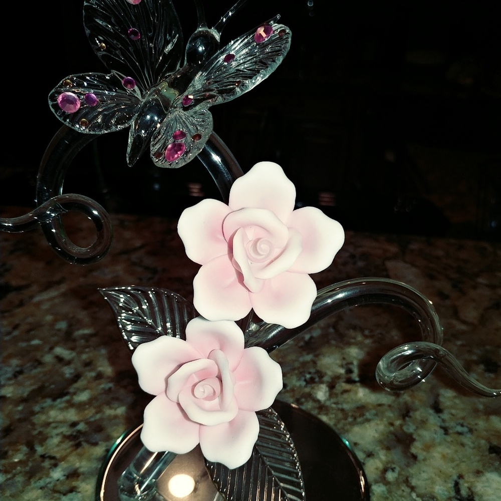 Glass baron figurine